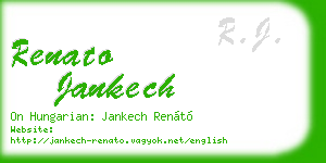 renato jankech business card